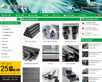 Mẫu thiết kế website giới thiệu công ty vật liệu xây dựng